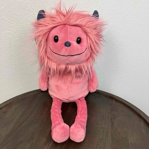 Jellycat Jinx Monster Retired Tubby Tum Plush Stuffed Animal Tassel Tail Pink - Picture 1 of 14